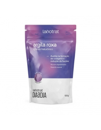 ARGILA PO LABOTRAT 100G DIA/DIA ROXA COM ACIDO HIALURONICO