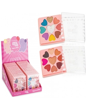 PALETA DE SOMBRA FENZZA GELATO BEAUTY MAKE UP C/24UN FZFZMD1043