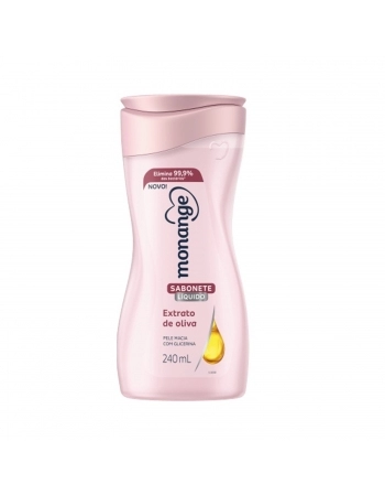 SABONETE LIQUIDO MONANGE 240ML EXTRATO OLIVA
