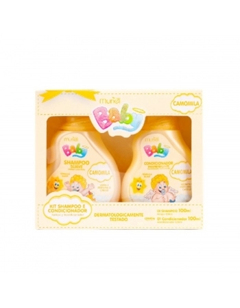 KIT INFANTIL MURIEL SHAMPOO + CONCDICIONADOR 100ML CAMOMILA