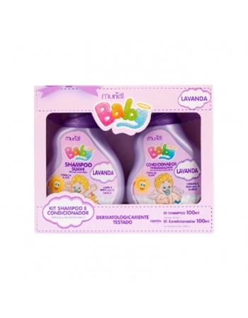KIT INFANTIL MURIEL SHAMPOO + CONDICIONADOR 100ML LAVANDA