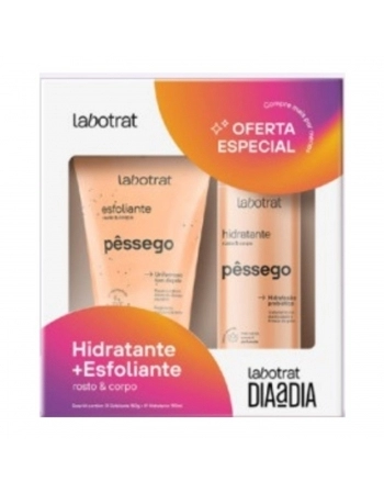 KIT HIDRATANTE + ESFOLIANTE LABOTRAT 190/150G DIA/DIA PESSEGO