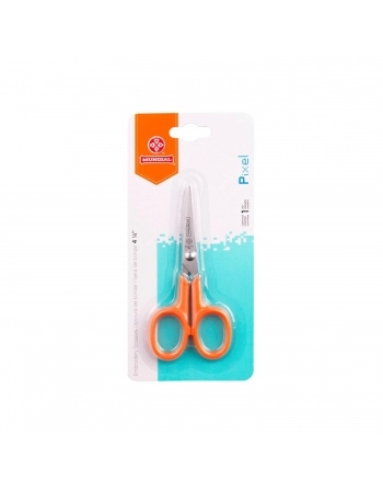 TESOURA BORDAR MUNDIAL 4 1/4\" LARANJA PIXEL 3568 FIO LISO