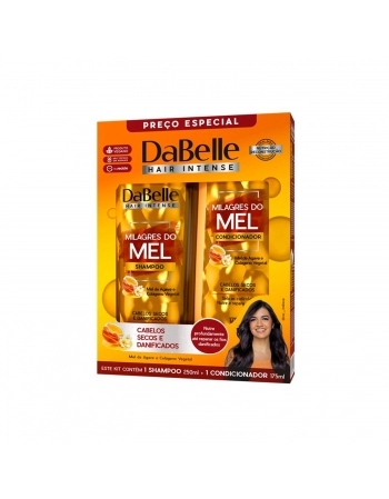 KIT SHAMPOO + CONDICIONADOR DABELLE 250/175ML MILAGRES DO MEL