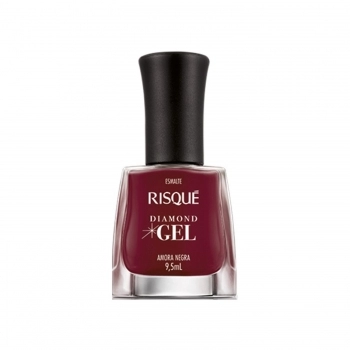 ESMALTE RISQUE DIAMOND GEL CREMOSO SEM BLISTER AMORA NEGRA