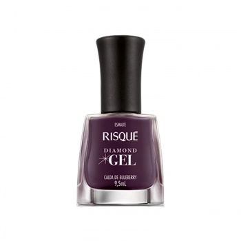 ESMALTE RISQUE DIAMOND GEL CREMOSO SEM BLISTER CALDA BLUEBERRY