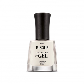 ESMALTE RISQUE DIAMOND GEL NATURAL SEM BLISTER CHA BRANCO