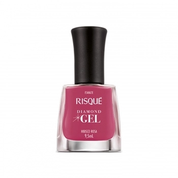 ESMALTE RISQUE DIAMOND GEL CREMOSO SEM BLISTER HIBISCO ROSA