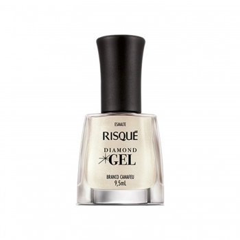 ESMALTE RISQUE DIAMOND GEL CINTILANTE SEM BLISTER BRANCO CAMAFEU