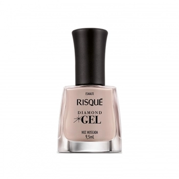 ESMALTE RISQUE DIAMOND GEL CREMOSO SEM BLISTER NOZ MOSCADA