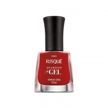 ESMALTE RISQUE DIAMOND GEL CREMOSO SEM BLISTER VERMELHO CEREJA