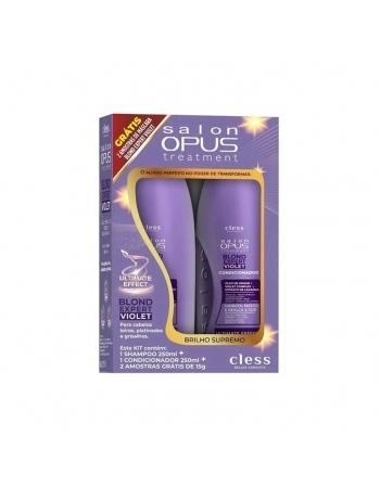 KIT SHAMPOO+CONDICIONADOR SALON 250ML BLOND EXPERT VIOLET