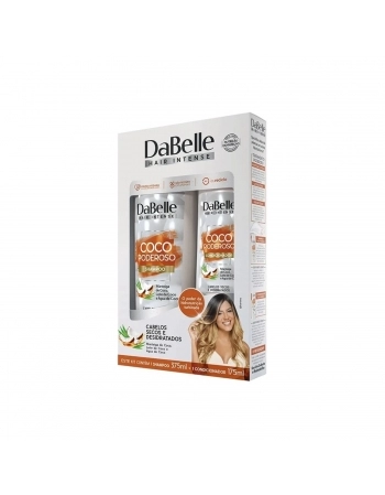 KIT SHAMPOO + CONDICIONADOR DABELLE 375/175ML COCO PODEROSO