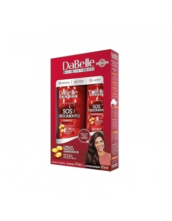 KIT SHAMPOO + CONDICIONADOR DABELLE 375/175ML SOS CRESCIMENTO