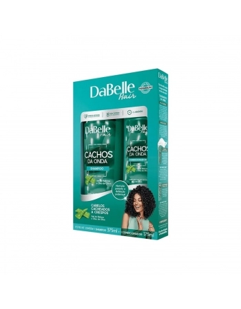 KIT SHAMPOO + CONDICIONADOR DABELLE 375/175ML CACHOS DA ONDA