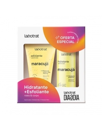 KIT HIDRATANTE+ESFOLIANTE LABOTRAT 190/150 DIA/DIA MARACUJA
