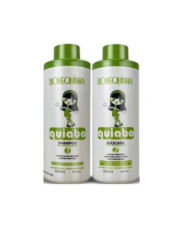 KIT SHAMPOO+MASCARA BONEQUINHA 1KG QUIABO