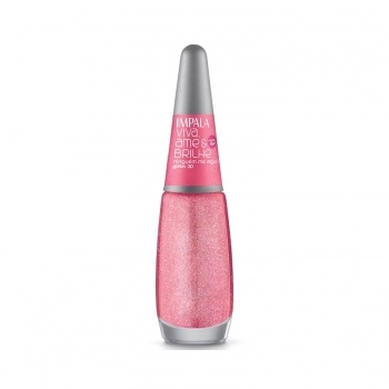ESMALTE IMPALA VIVA AME BRILHE NINGUEM ME SEGURA GLITER 3D SEM BLISTER 522