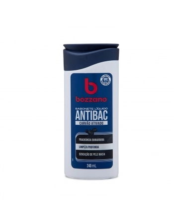 SABONETE LIQUIDO BOZZANO 240ML CARVAO ATIVADO