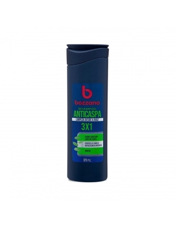 SHAMPOO BOZZANO ANTICASPA 325ML 3X1