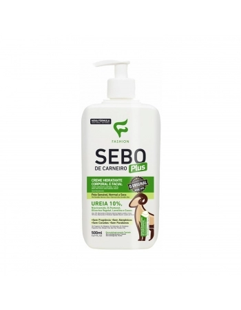 CREME HIDRATANTE CORPORAL/FACIAL FASHION 500ML SEBO CARNEIRO PLUS UREIA 10%