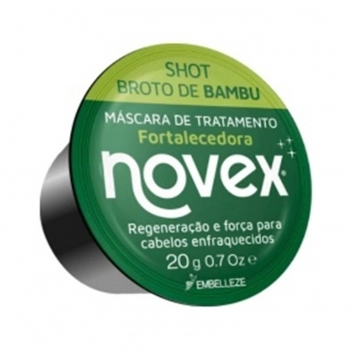 MASCARA TRATAMENTO NOVEX 20G SHOT BROTO BAMBU