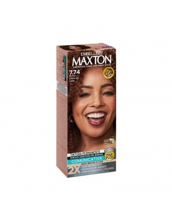 TINTURA MAXTON KIT PRAT 7.74 RUIVO DOCE DE LEITE