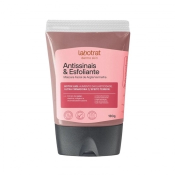 MASCARA FACIAL LABOTRAT 130G ARGILA VERMELHA ANTISSINAIS ESFOLIANTE
