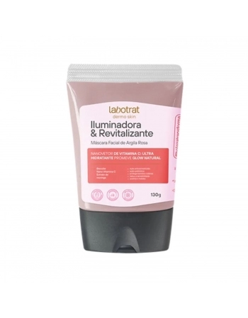 MASCARA FACIAL LABOTRAT 130G ARGILA ROSA ILUMINADORA REVITALIZANTE