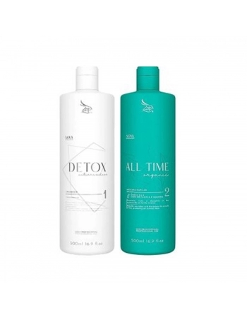KIT PROGRESSIVA SHAMPOO+MASCARA ZAP PROFISSIONAL 500ML ALL TIME ORGANIC