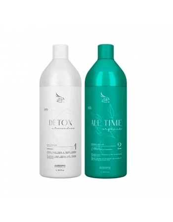 KIT PROGRESSIVA SHAMPOO+MASCARA ZAP PROFISSIONAL 1L ALL TIME ORGANIC
