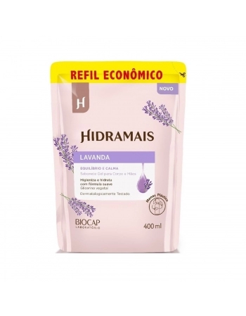 SABONETE LIQUIDO HIDRAMAIS 400ML REFIL LAVANDA