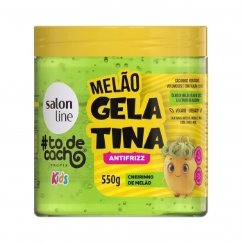 GELATINA SALON LINE 550G TO DE CACHO KIDS ANTFRIZZ CHEIRINHO DE MELAO
