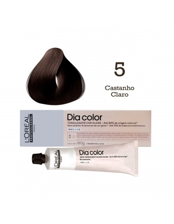 TONALIZANTE LOREAL DIA COLOR PROFISSIONAL INDIVIDUAL 5 CASTANHO CLARO