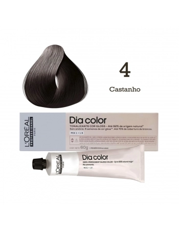 TONALIZANTE LOREAL DIA COLOR PROFISSIONAL INDIDIVIDUAL 4 CASTANHO