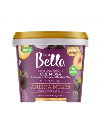 CERA MICRO ONDAS DEPIL BELLA 100G AMEIXA NEGRA