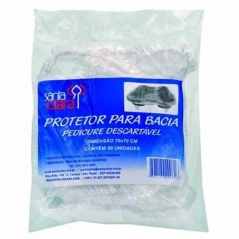 PROTETOR PARA BACIA SANTA CLARA PEDICURE 50 UNIDADES 164