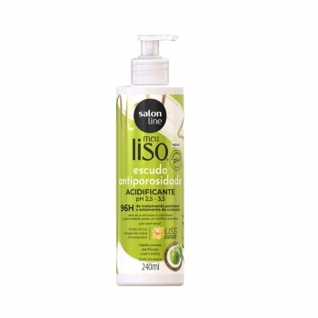 ACIDIFICANTE SALON LINE 240ML MEU LISO ESCUDO ANTIPOROSIDADE