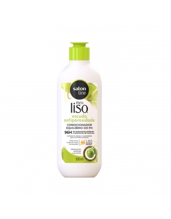 CONDICIONADOR SALON LINE 300ML MEU LISO ESCUDO ANTIPOROSIDADE