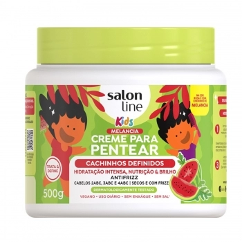 CREME PENTEAR SALON LINE 500G KIDS CACHINHOS DEFINIDOS MELANCIA