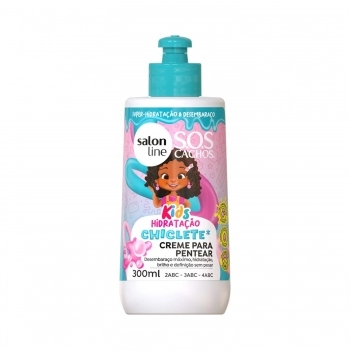 CREME DE PENTEAR SALON LINE 300ML SOS CACHOS KIDS HIDRATAÇÃO CHICLETE