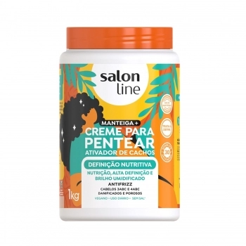 CREME DE PENTEAR SALON LINE 1K ATIVADOR CACHOS DEFINICAO NUTRITIVA