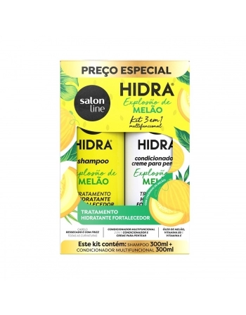 KIT SHAMPOO+CONDICIONADOR SALON LINE 300ML HIDRA MELAO