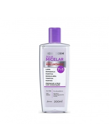 AGUA MICELAR HIALURONICO HIDRADERM 200ML 7X1