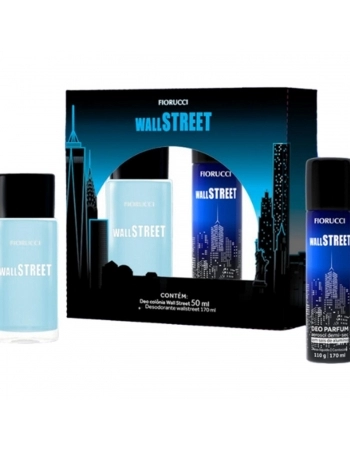 KIT FIORUCCI DEO COLONIA 50ML+ DESODORANTE AEROSOL 170ML WALL STREET