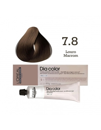 TONALIZANTE LOREAL DIA COLOR PROFISSIONAL INDIVIDUAL 7.8 LOURO MARROM