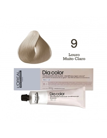 TONALIZANTE LOREAL DIA COLOR PROFISSIONAL INDIVIDUAL 9 LOURO MUITO CLARO
