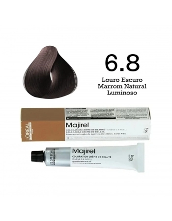 TINTURA LOREAL MAJIREL PROFISSIONAL INDIVIDUAL 6.8 LOURO ESCURO