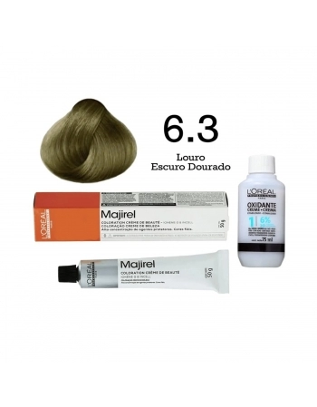 TINTURA LOREAL MAJIREL PROFISSIONAL INDIVIDUAL 6.3 LOURO ESCURO DOURADO