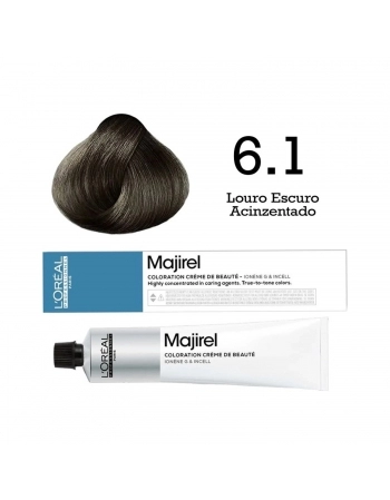 TINTURA LOREAL MAJIREL PROFISSIONAL INDIVIDUAL 6.1 LOURO ESCURO ACINZENTADO